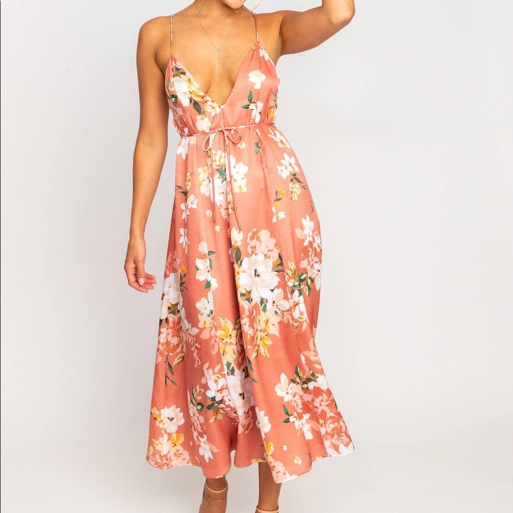 RESA - hannah midi in terracotta floral - XS